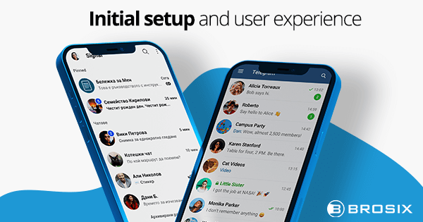 Signal vs Telegram - Initial setup and user experience