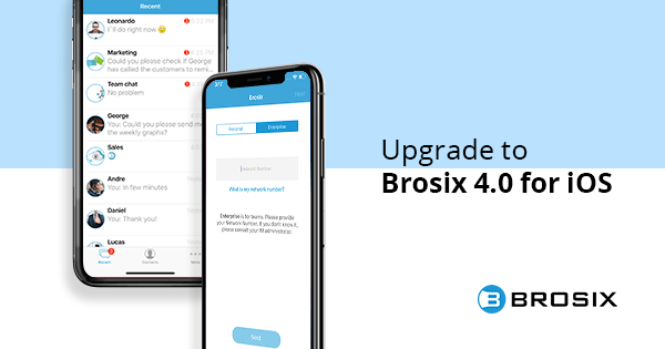 Brosix with a new app for iOs