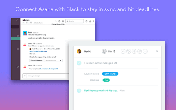 Slack integration with Asana