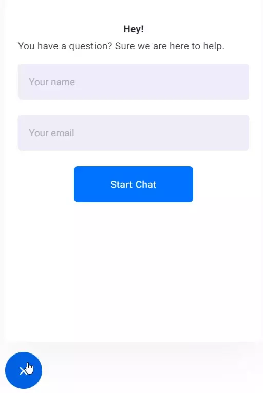 animated chat placeholder
