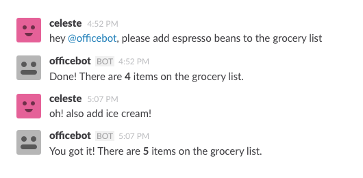 Slack bots